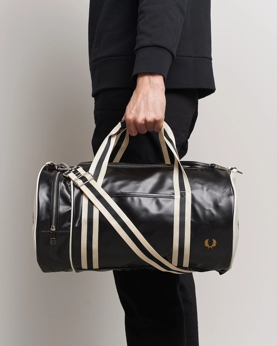 Heren |  | Fred Perry | Classic Barrel Bag Black/Ecru