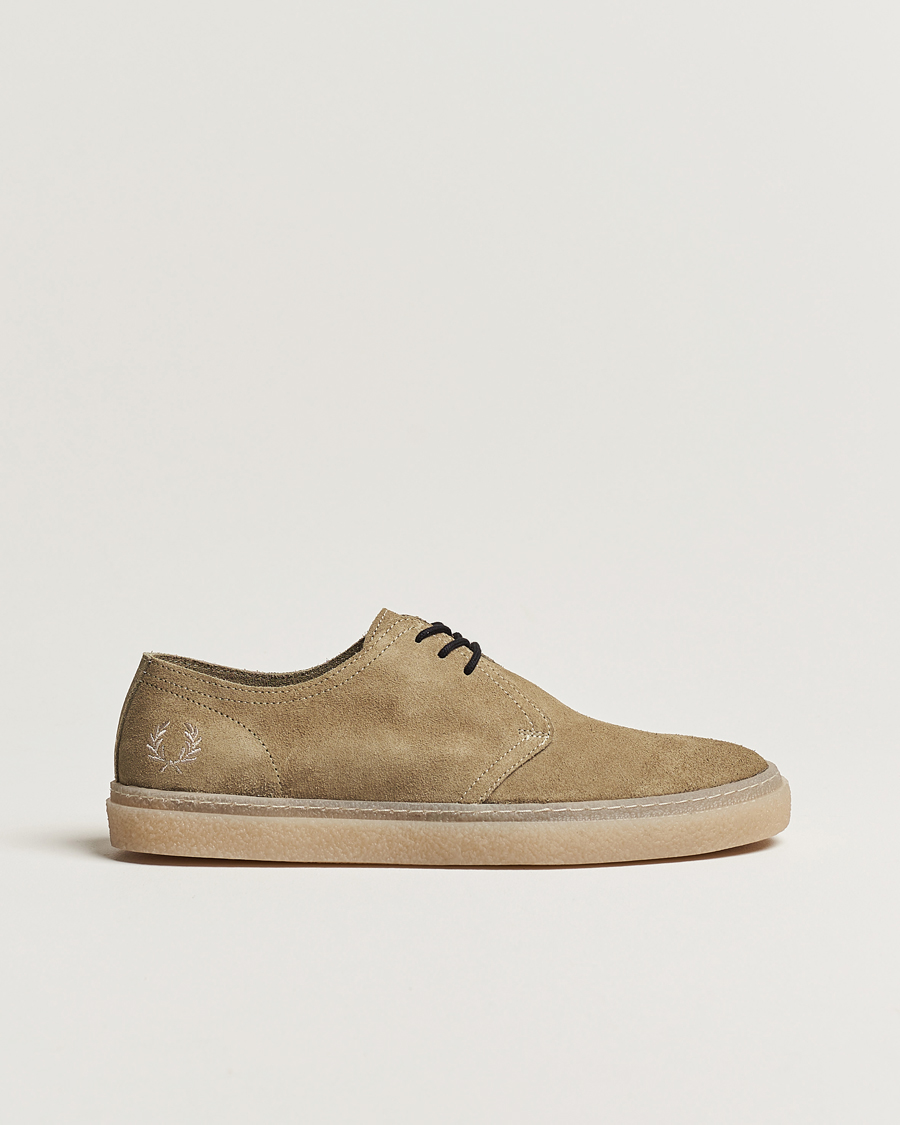 Heren | Fred Perry Linden Suede Shoe Warm Grey | Fred Perry | Linden Suede Shoe Warm Grey