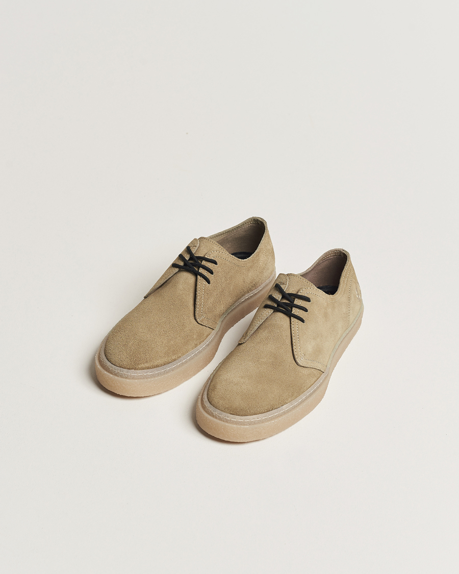 Heren | Fred Perry Linden Suede Shoe Warm Grey | Fred Perry | Linden Suede Shoe Warm Grey