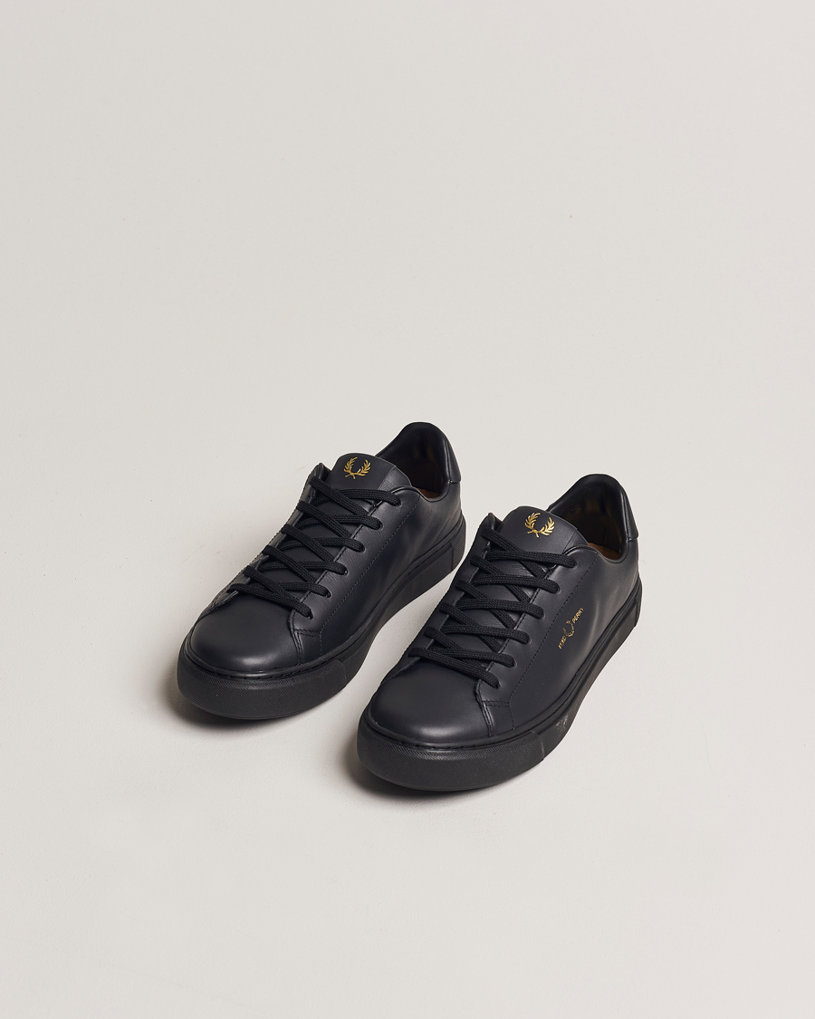 Heren | Fred Perry B71 Leather Sneaker Black | Fred Perry | B71 Leather Sneaker Black