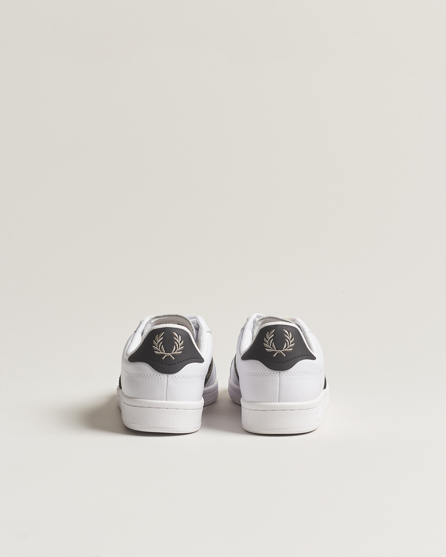 Heren | Fred Perry B721 Leather Sneaker White/Warm Grey | Fred Perry | B721 Leather Sneaker White/Warm Grey