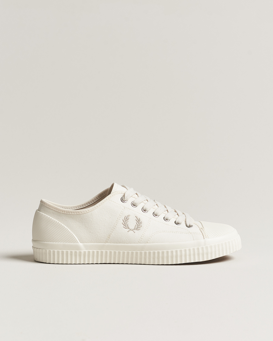 Heren | Fred Perry Hughes Canvas Sneaker Ecru | Fred Perry | Hughes Canvas Sneaker Ecru