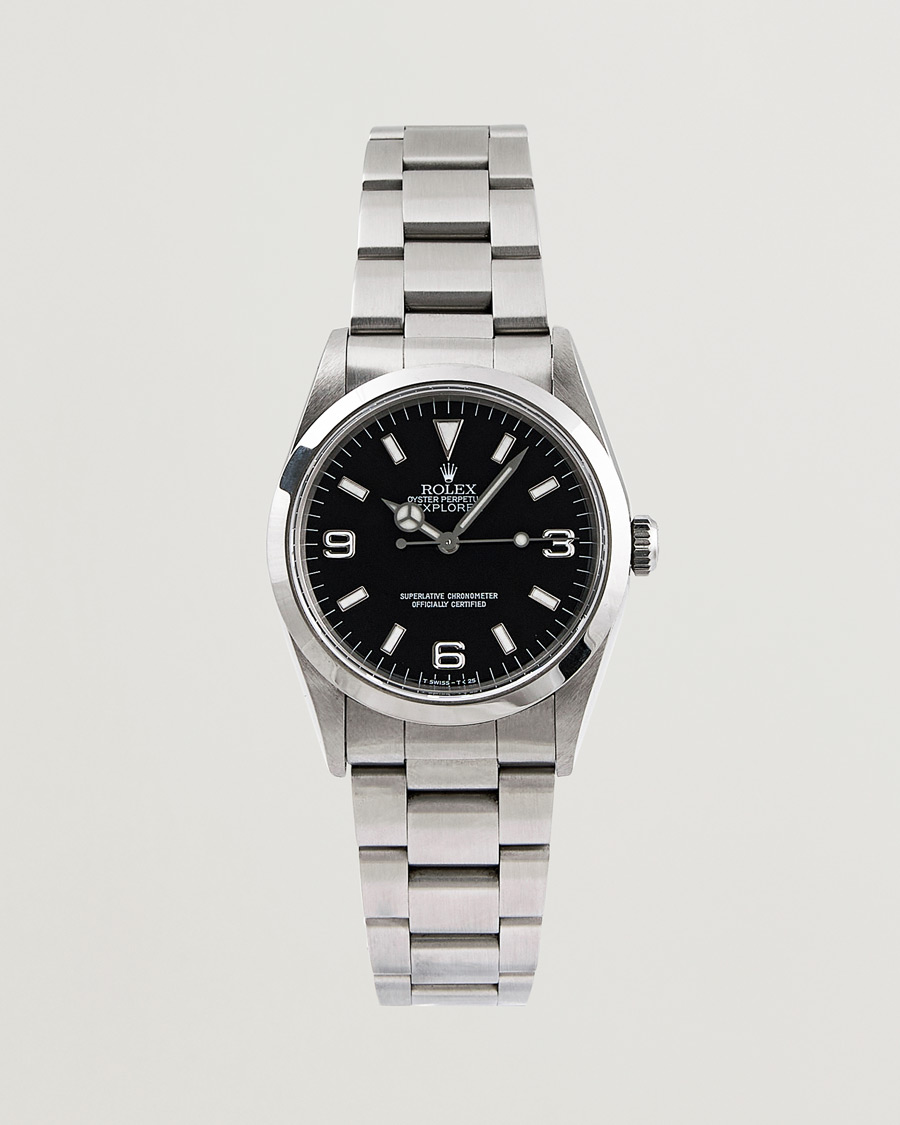 Heren | Rolex Pre-Owned Explorer 14270 Steel Black | Rolex Pre-Owned | Explorer 14270 Steel Black