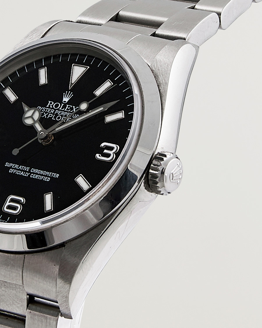 Heren | Rolex Pre-Owned Explorer 14270 Steel Black | Rolex Pre-Owned | Explorer 14270 Steel Black