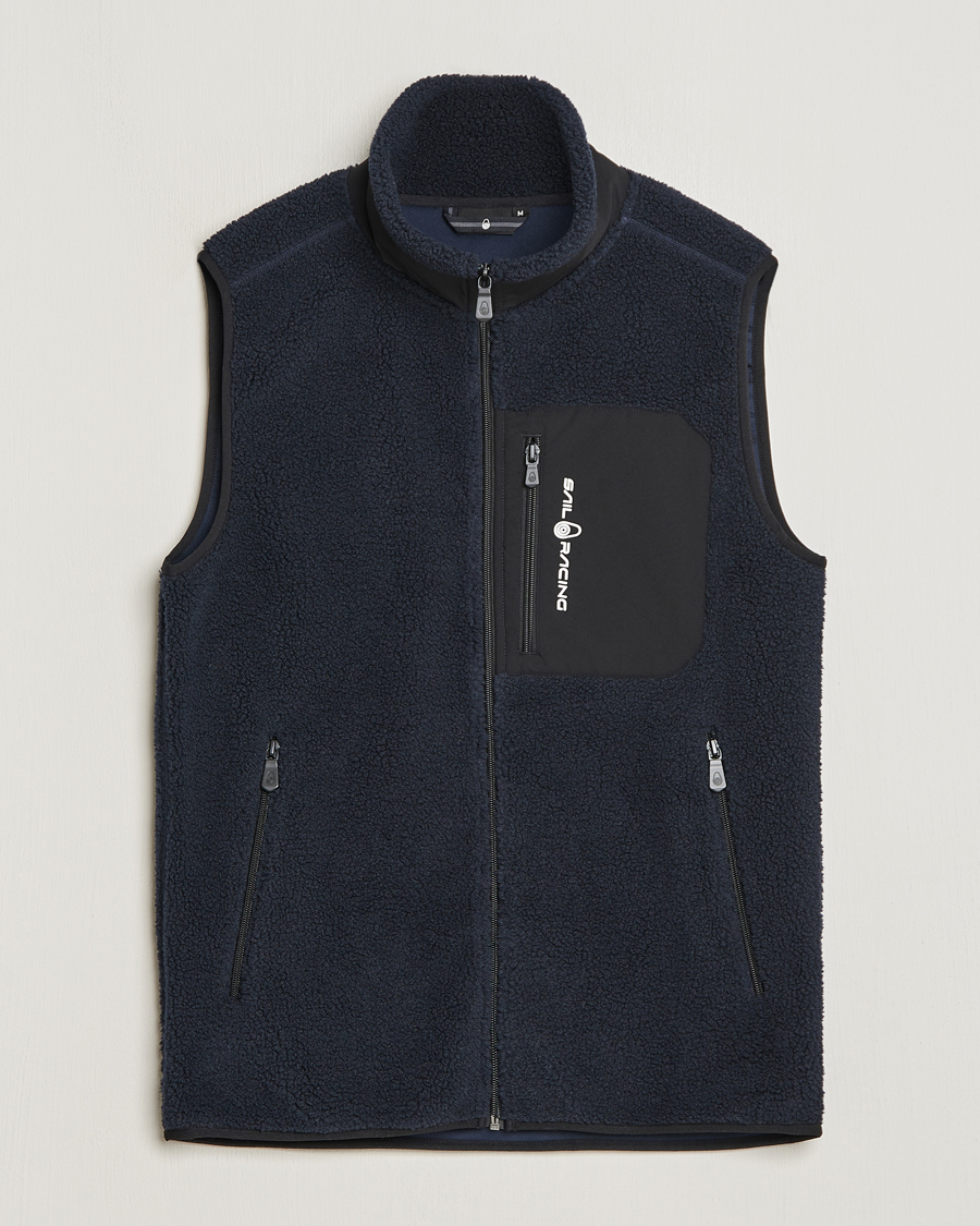Heren | Gilets | Sail Racing | Bowman Pile Zip Vest Dark Navy