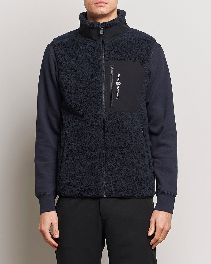 Heren | Sail Racing Bowman Pile Zip Vest Dark Navy | Sail Racing | Bowman Pile Zip Vest Dark Navy