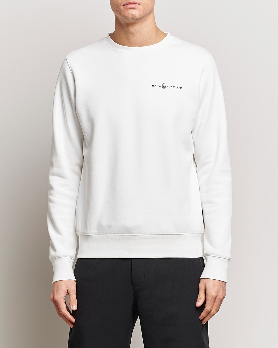 Heren | Truien | Sail Racing | Bowman Crew Neck Sweatshirt Storm White