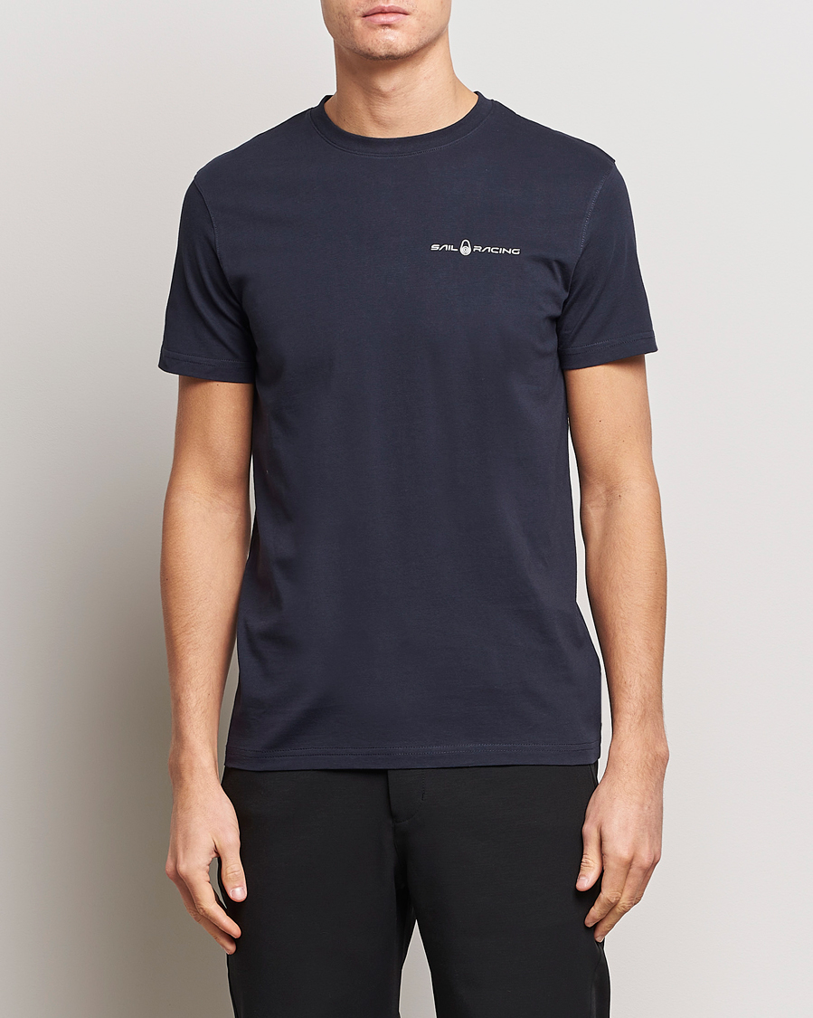 Heren | T-shirts met korte mouwen | Sail Racing | Bowman Crew Neck T-Shirt Dark Navy