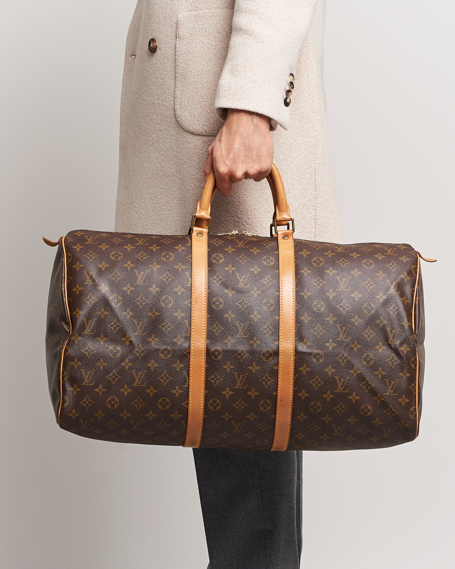 Heren | Pre-Owned & Vintage Bags | Louis Vuitton Pre-Owned | Keepall 55 Bag Monogram