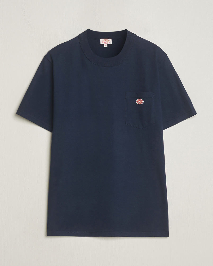 Heren | T-shirts | Armor-lux | Callac Pocket T-Shirt Navy