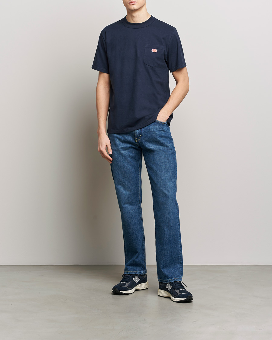 Heren | T-shirts | Armor-lux | Callac Pocket T-Shirt Navy