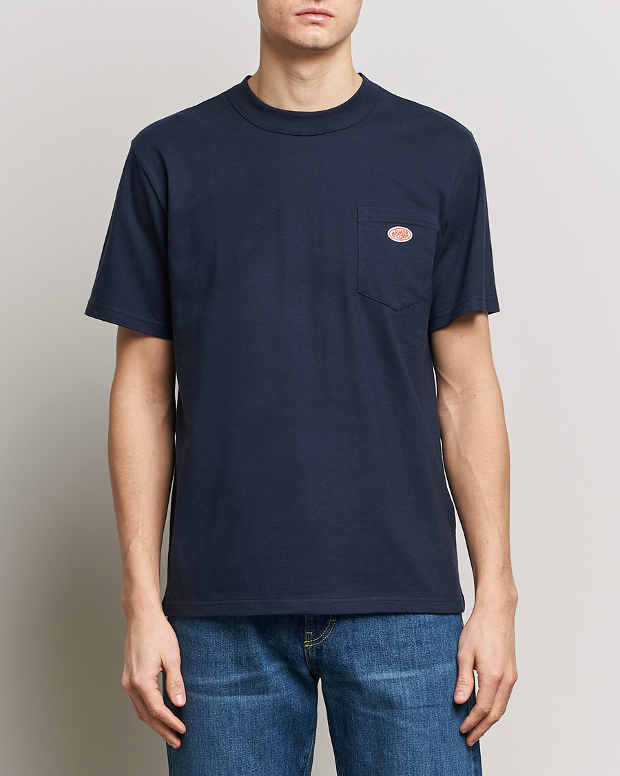 Heren | T-shirts | Armor-lux | Callac Pocket T-Shirt Navy