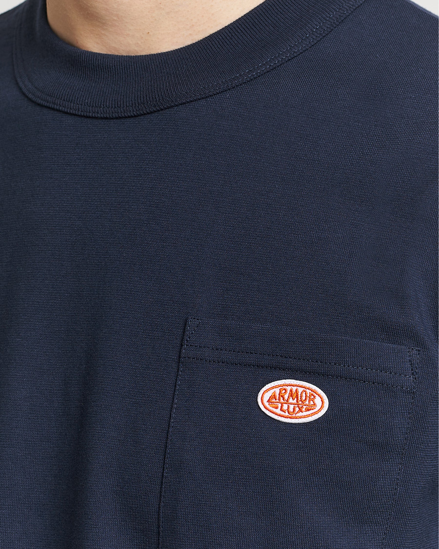 Heren | T-shirts | Armor-lux | Callac Pocket T-Shirt Navy