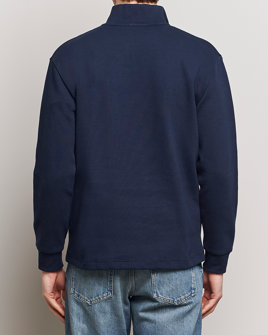 Heren | Truien | Armor-lux | Camionneur Cotton Half Zip Sweater Deep Marine