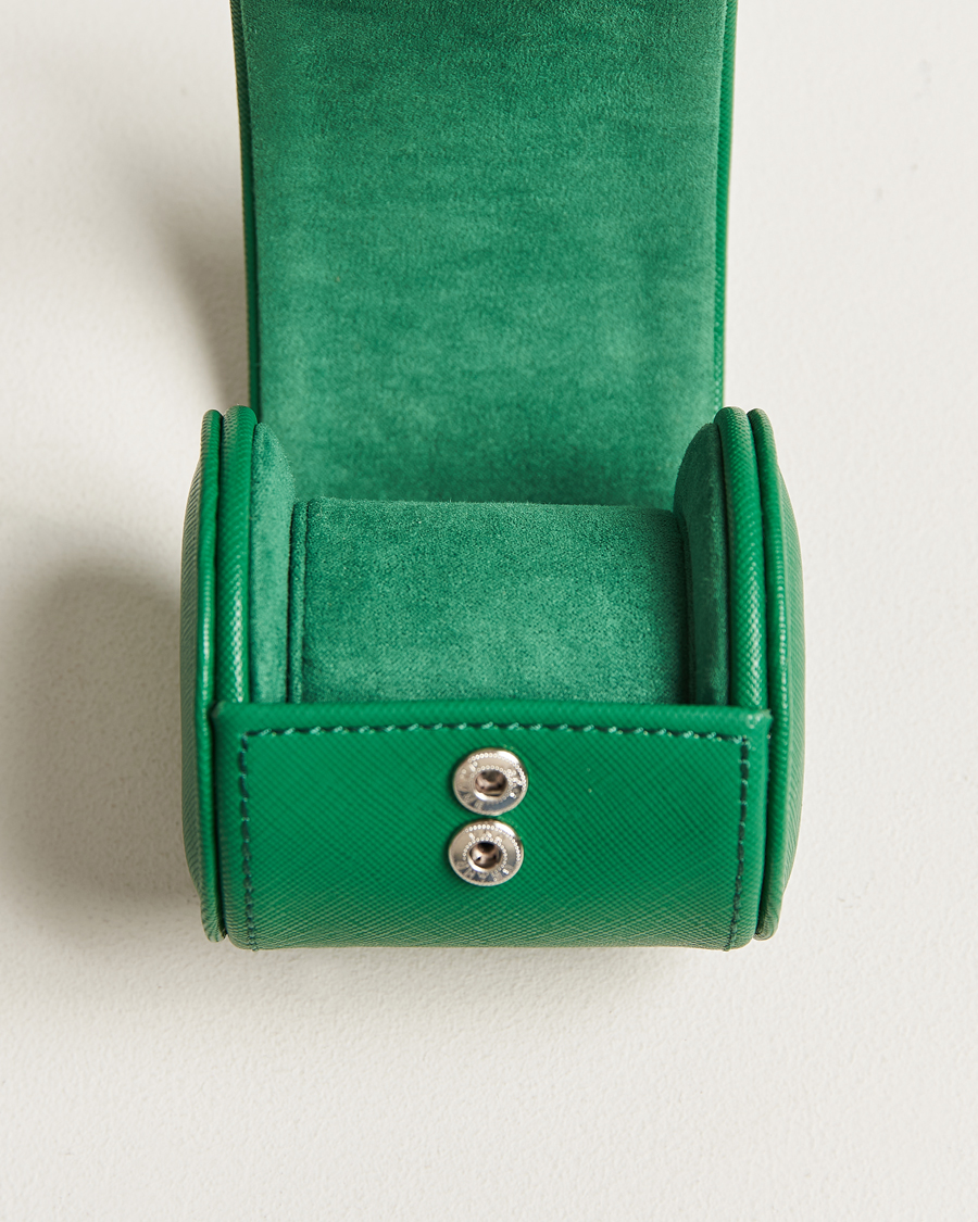 Heren | Horloge & juwelendozen | WOLF | Single Watch Roll Green