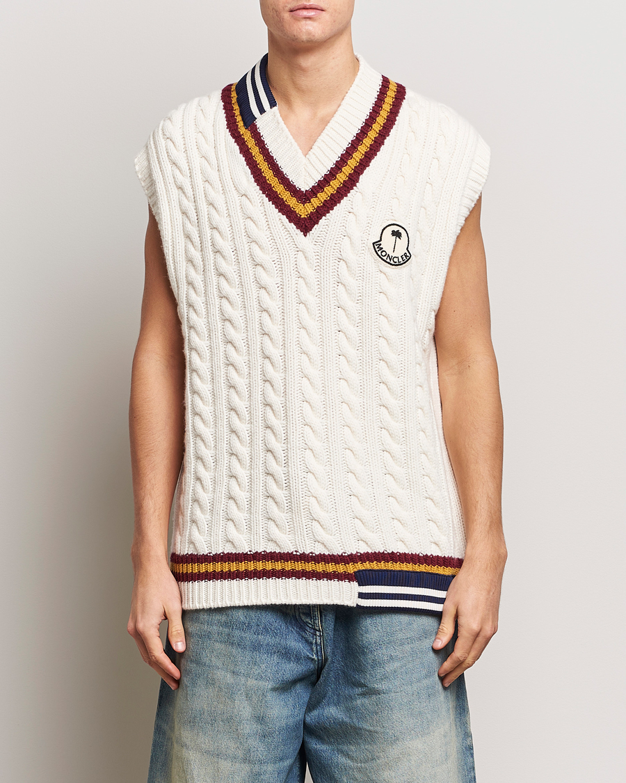 Heren | Truien | Moncler Genius | Patchwork Crickett Vest Off White