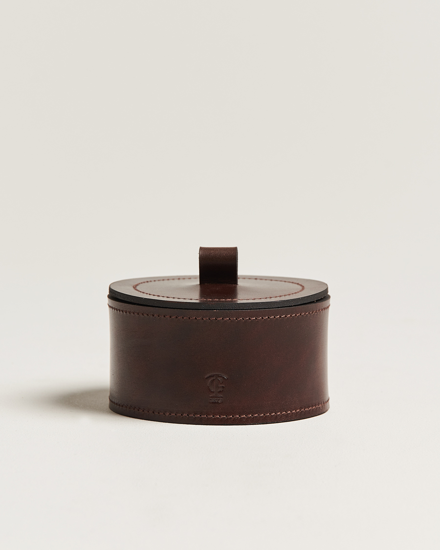 Heren | Thuis | Tärnsjö Garveri | Small Leather Box 002 Dark Brown
