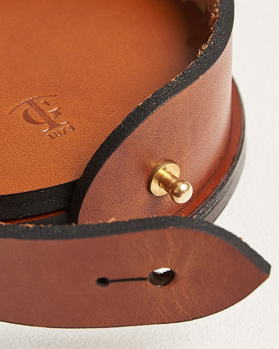 Heren | Thuis | Tärnsjö Garveri | Leather Coaster Set 006 Light Brown