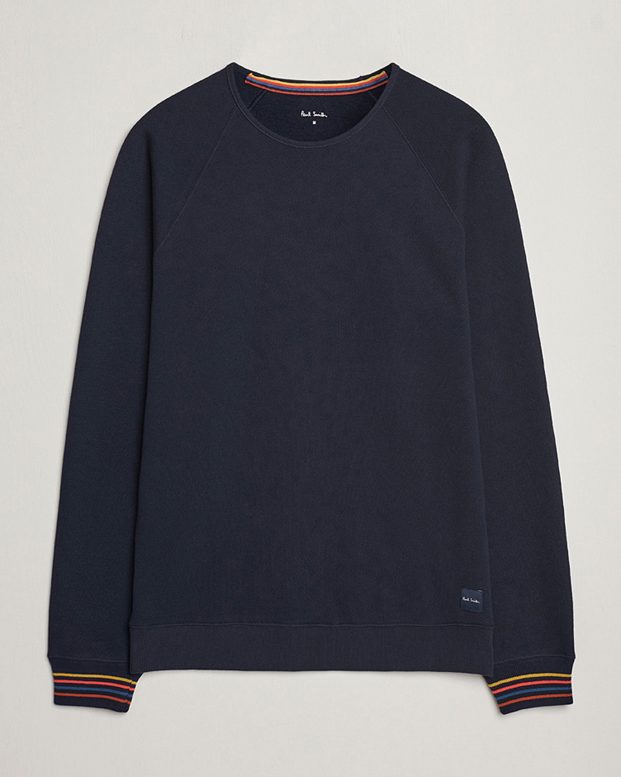 Heren | Truien | Paul Smith | Artist Rib Crew Neck Sweatshirt Navy
