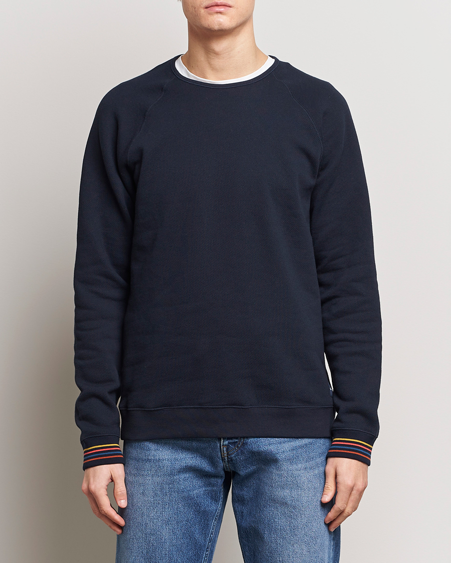 Heren | Truien | Paul Smith | Artist Rib Crew Neck Sweatshirt Navy