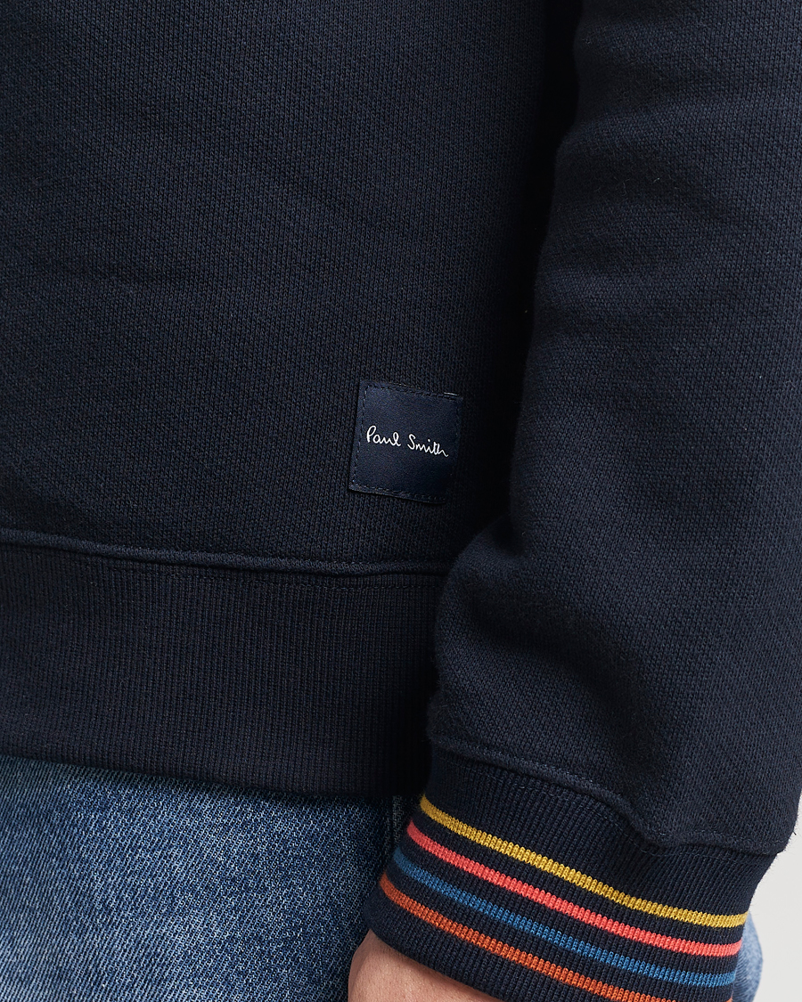 Heren | Truien | Paul Smith | Artist Rib Crew Neck Sweatshirt Navy