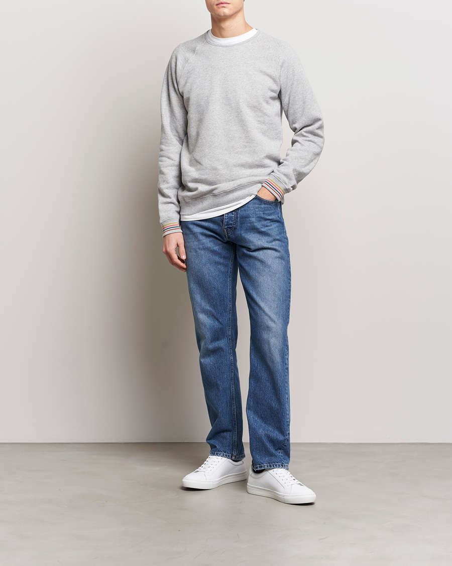 Heren | Truien | Paul Smith | Artist Rib Crew Neck Sweatshirt Grey Melange