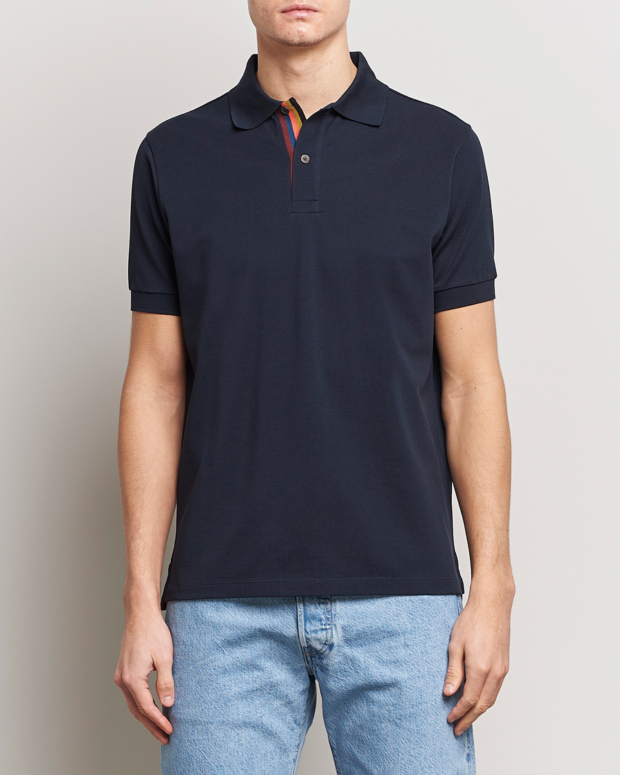 Heren | Polo's | Paul Smith | Placket Stripe Polo Navy