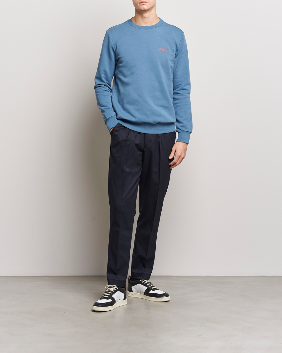 Heren | Truien | Paul Smith | Embroidery Crew Neck Sweatshirt Light Blue