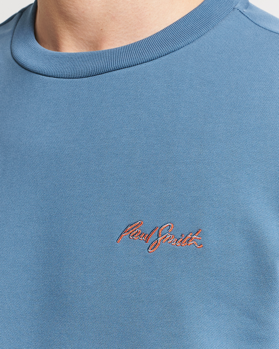 Heren | Truien | Paul Smith | Embroidery Crew Neck Sweatshirt Light Blue