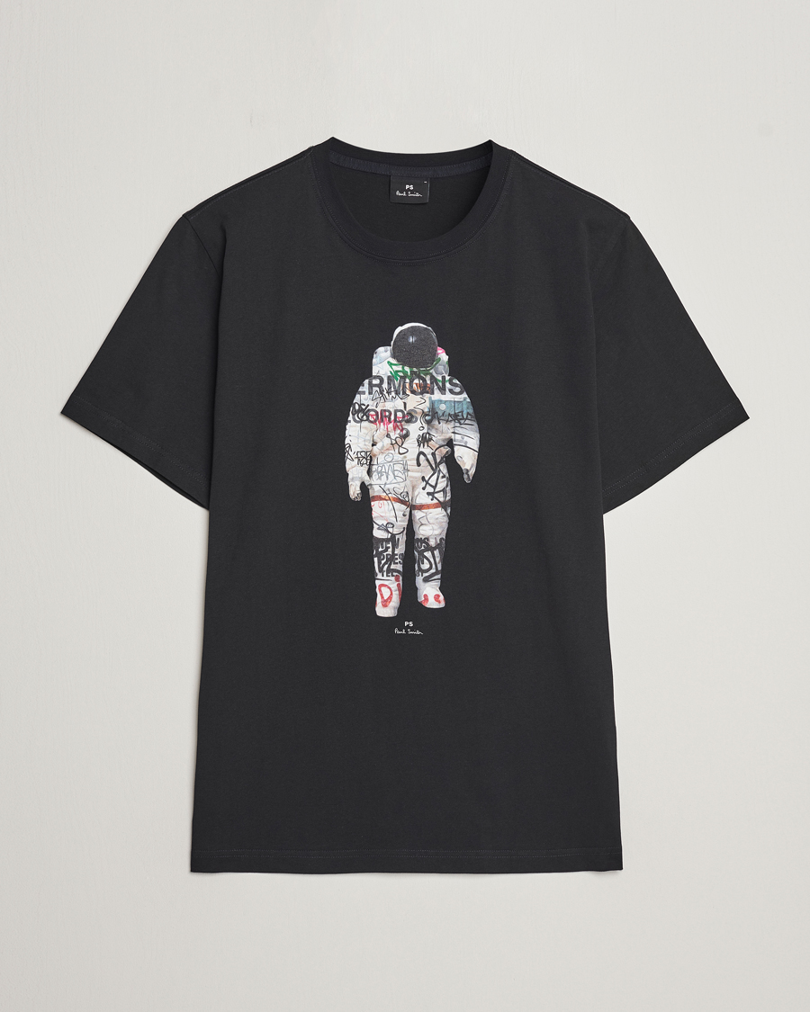 Heren | PS Paul Smith | PS Paul Smith | Astronaut Crew Neck T-Shirt Black