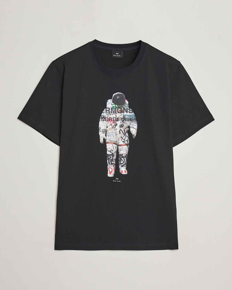 Heren | T-shirts | PS Paul Smith | Astronaut Crew Neck T-Shirt Black