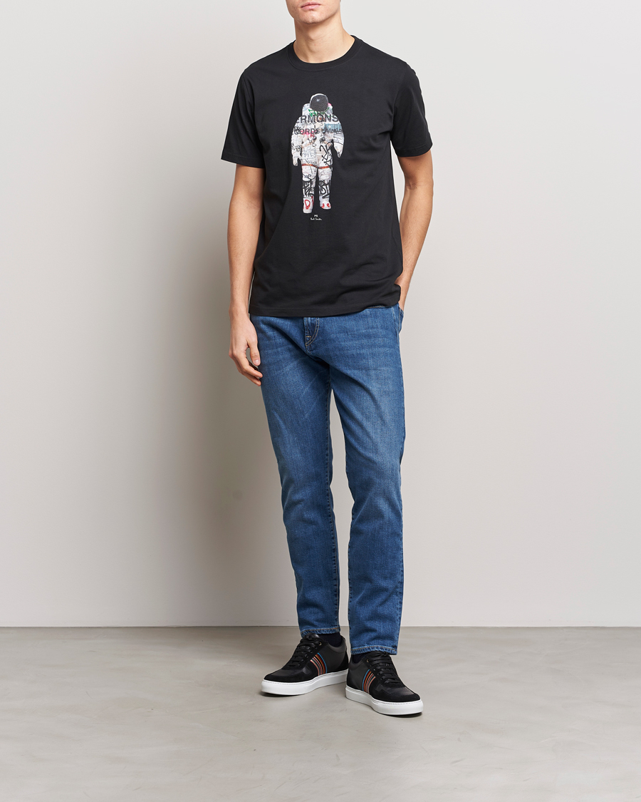 Heren | T-shirts | PS Paul Smith | Astronaut Crew Neck T-Shirt Black