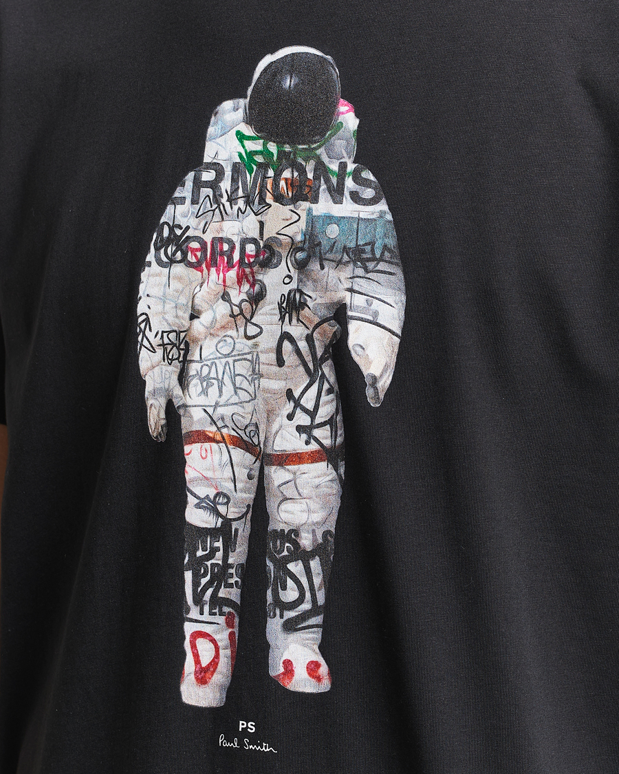 Heren | T-shirts | PS Paul Smith | Astronaut Crew Neck T-Shirt Black
