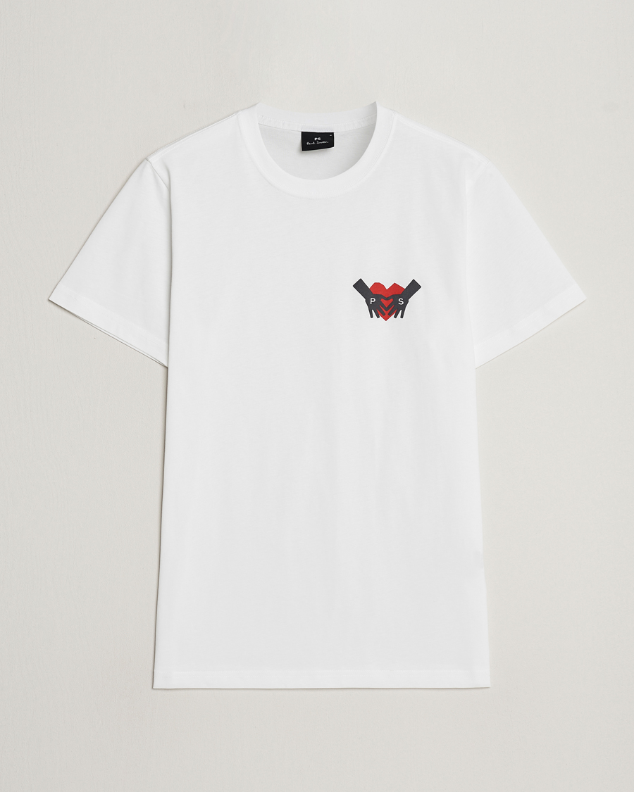 Heren | T-shirts | PS Paul Smith | PS Heart Crew Neck T-Shirt White