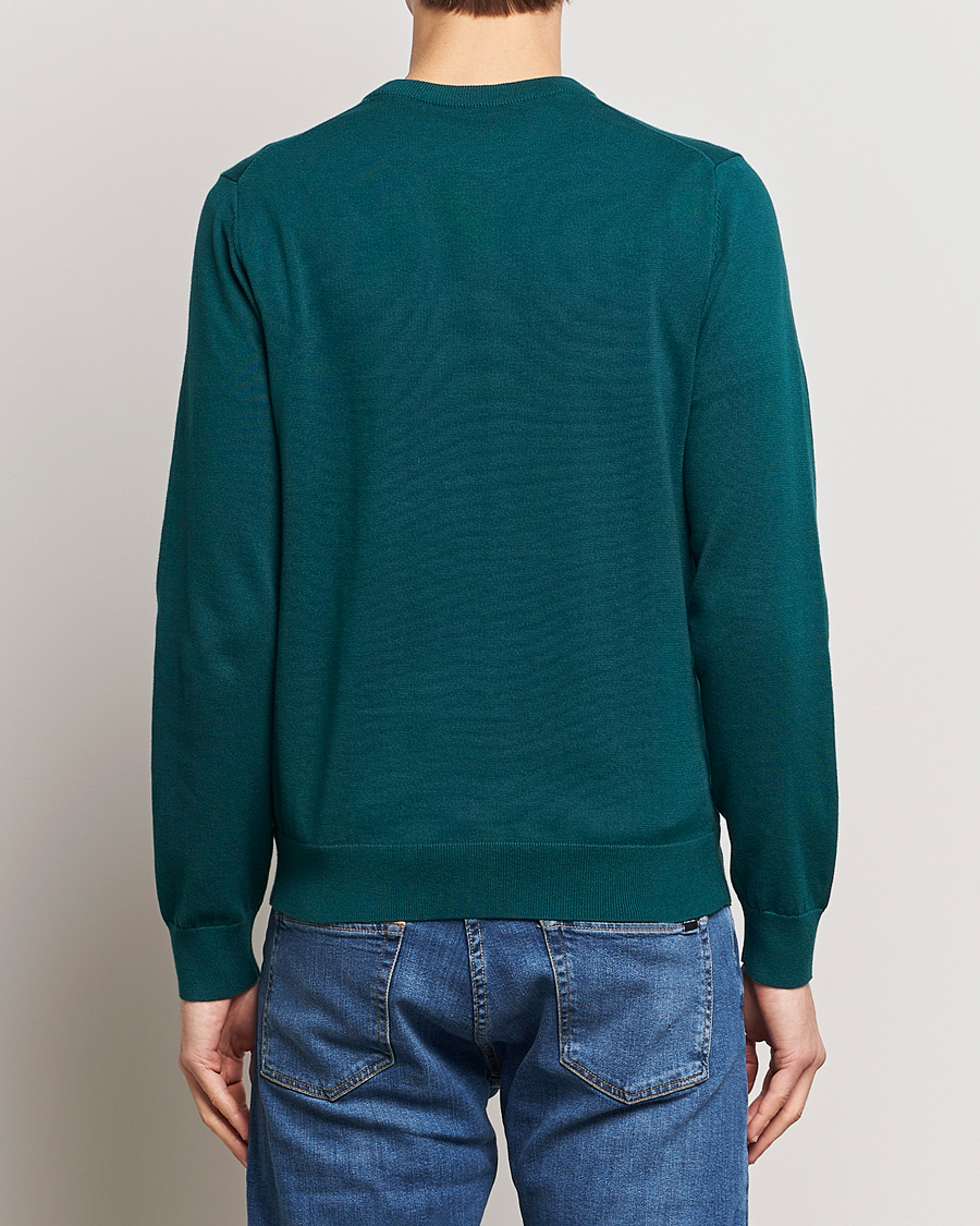 Heren | Truien | PS Paul Smith | Zebra Cotton Knitted Sweater Dark Green