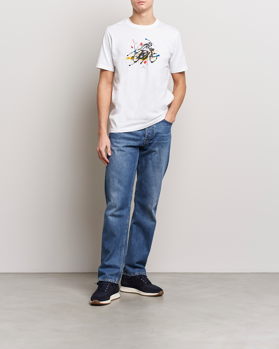 Heren | T-shirts | PS Paul Smith | Cyclist Crew Neck T-Shirt White