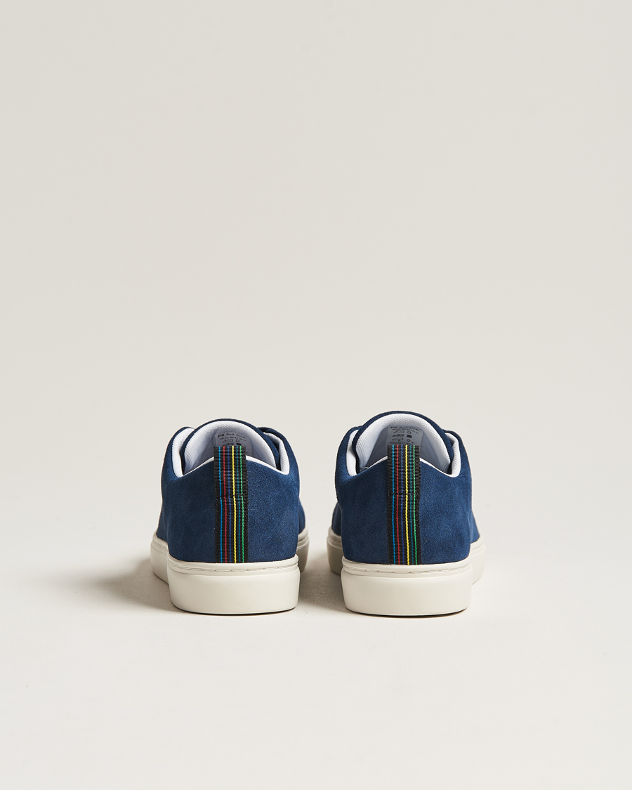 Heren | PS Paul Smith Lee Cap Toe Suede Sneaker Navy | PS Paul Smith | Lee Cap Toe Suede Sneaker Navy