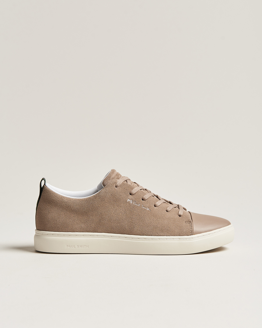 Heren | PS Paul Smith | PS Paul Smith | Lee Cap Toe Suede Sneaker Taupe