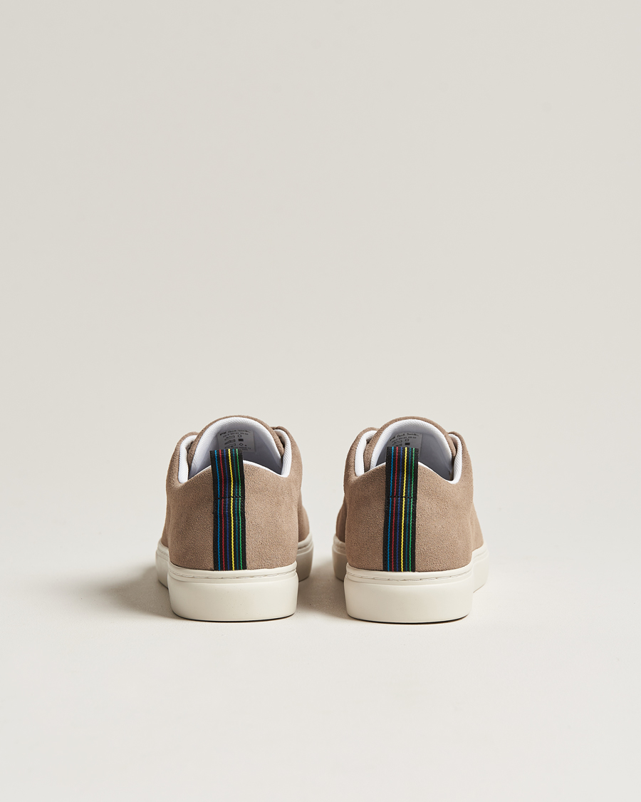 Heren | PS Paul Smith Lee Cap Toe Suede Sneaker Taupe | PS Paul Smith | Lee Cap Toe Suede Sneaker Taupe