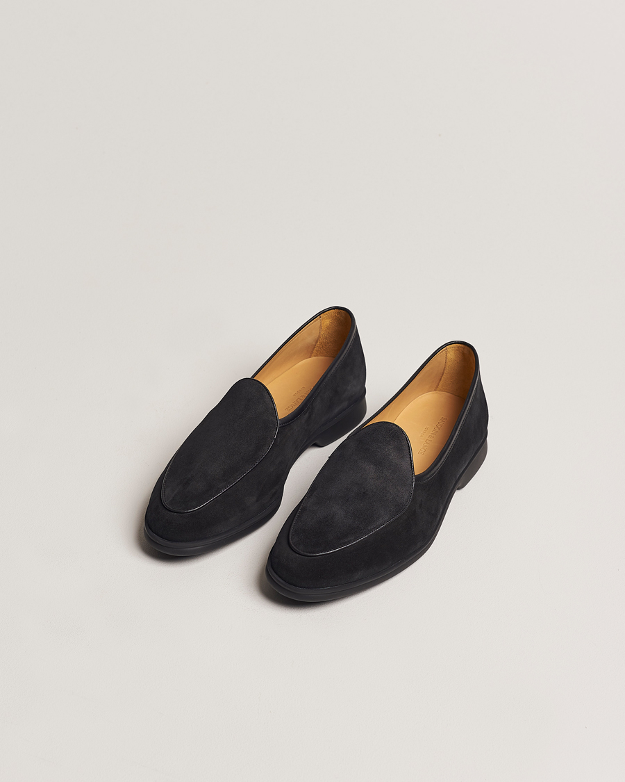 Heren | Instappers | Baudoin & Lange | Stride Loafers Black Suede