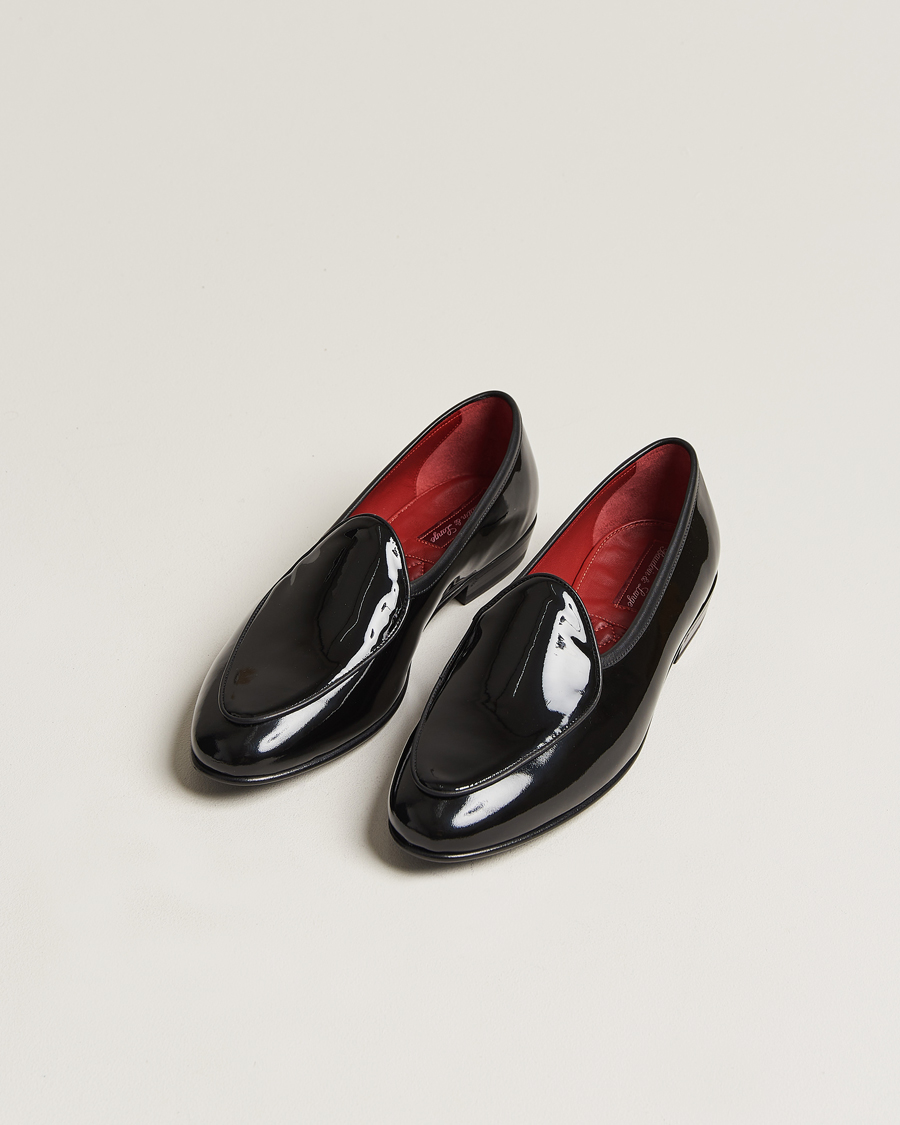 Heren | Baudoin & Lange Sagan Patent Loafers Black Calf | Baudoin & Lange | Sagan Patent Loafers Black Calf
