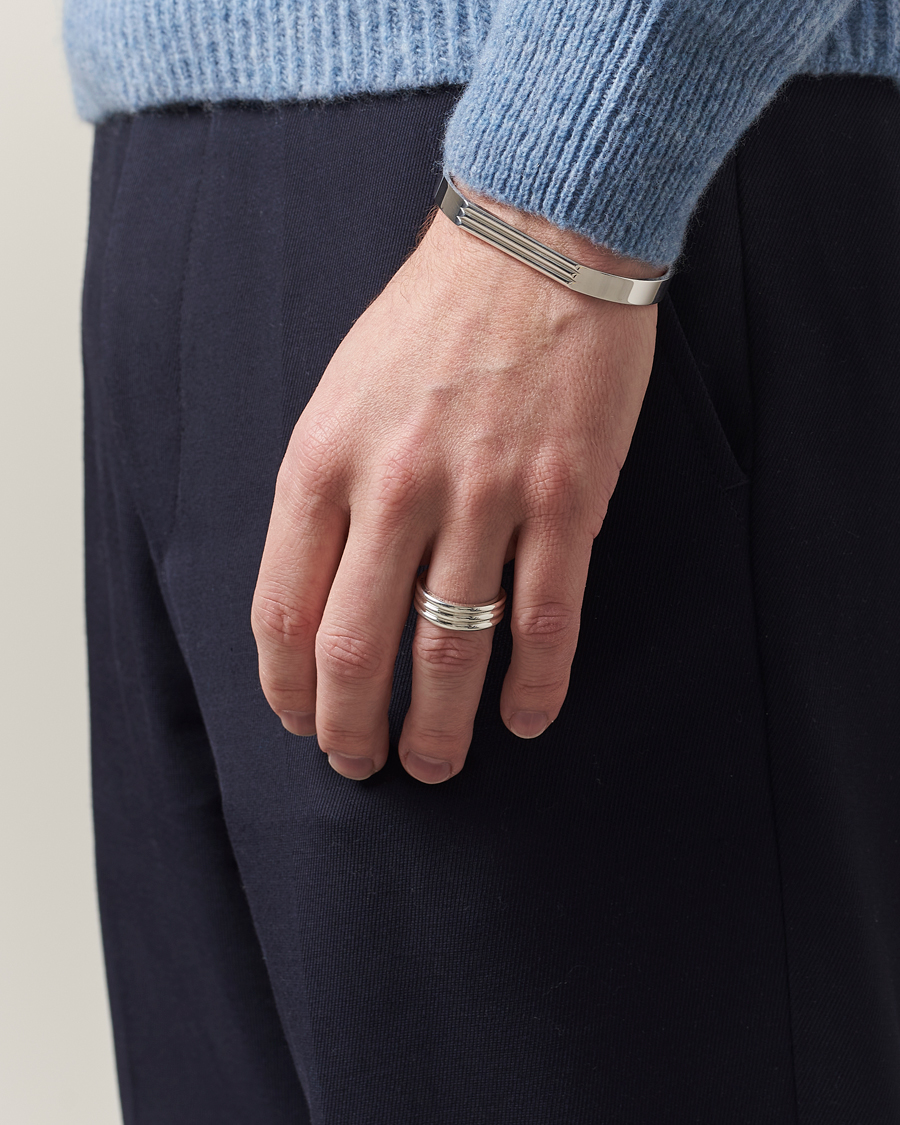 Heren | Contemporary Creators | LE GRAMME | Godron Ring Sterling Silver 9g