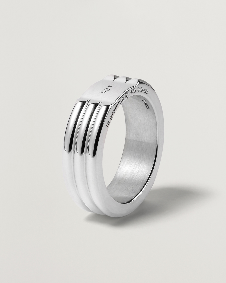 Heren | LE GRAMME Godron Ring Sterling Silver 9g | LE GRAMME | Godron Ring Sterling Silver 9g