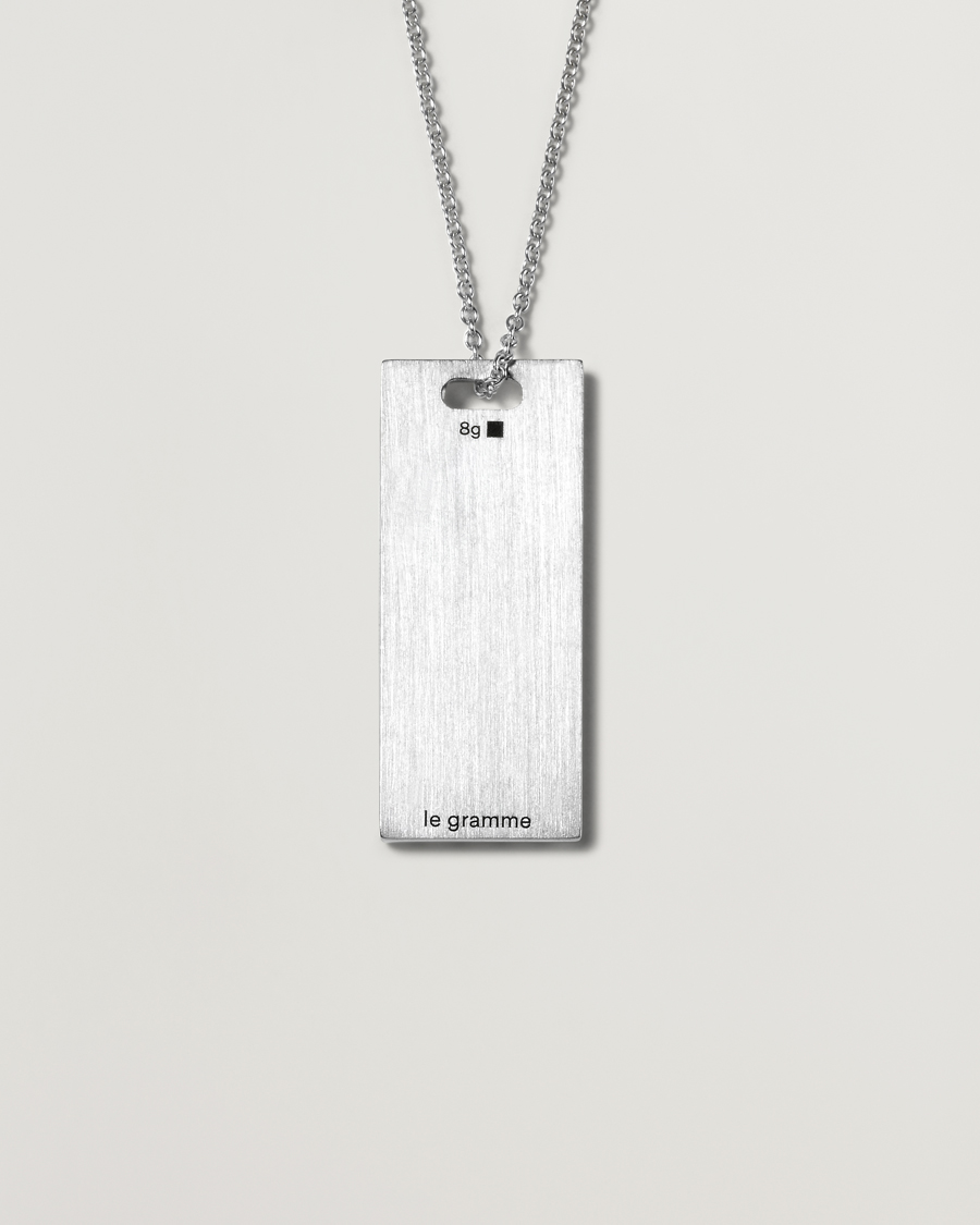 Heren |  | LE GRAMME | Godron Necklace Sterling Silver 8g