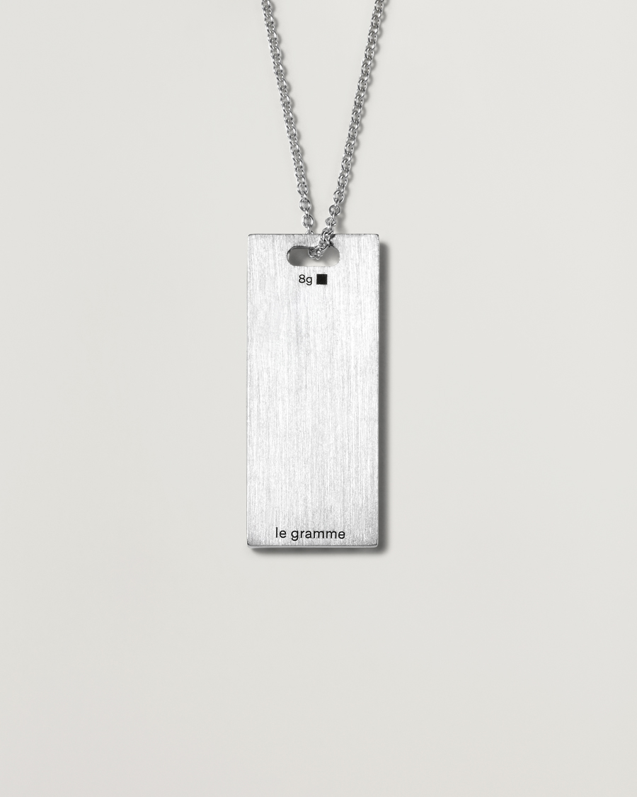 Heren | Nieuwe productafbeeldingen | LE GRAMME | Godron Necklace Sterling Silver 8g