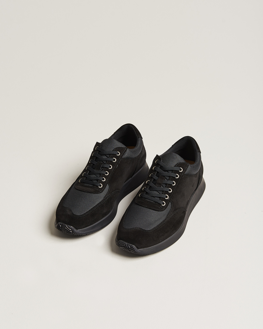 Heren | Schoenen | Myrqvist | Stensund Running Sneaker Black Suede