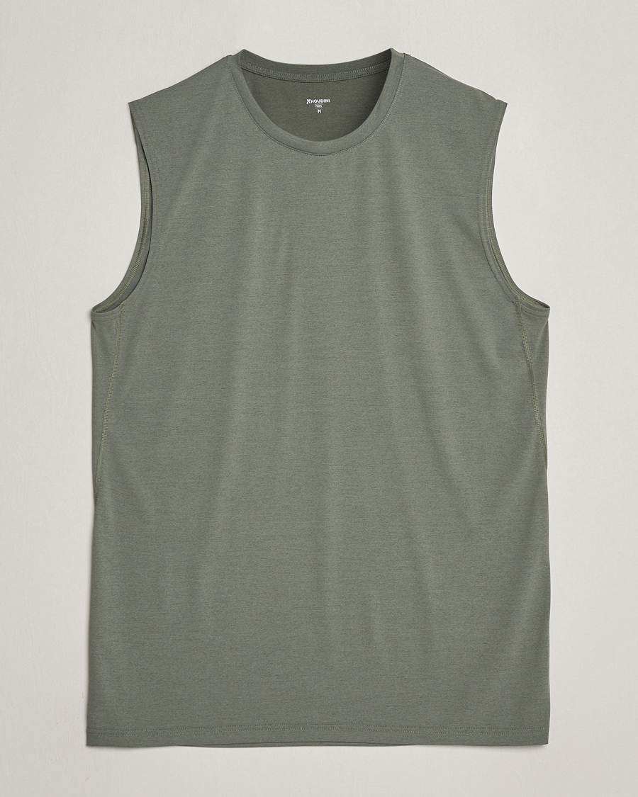 Heren | T-shirts | Houdini | Pace Air Tank Geyser Grey