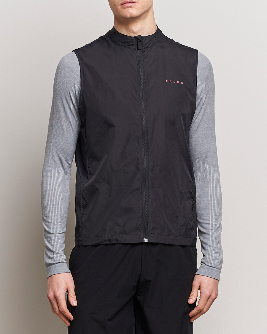 Heren | Pullovers | Falke Sport | Falke Recycled Running Vest Black