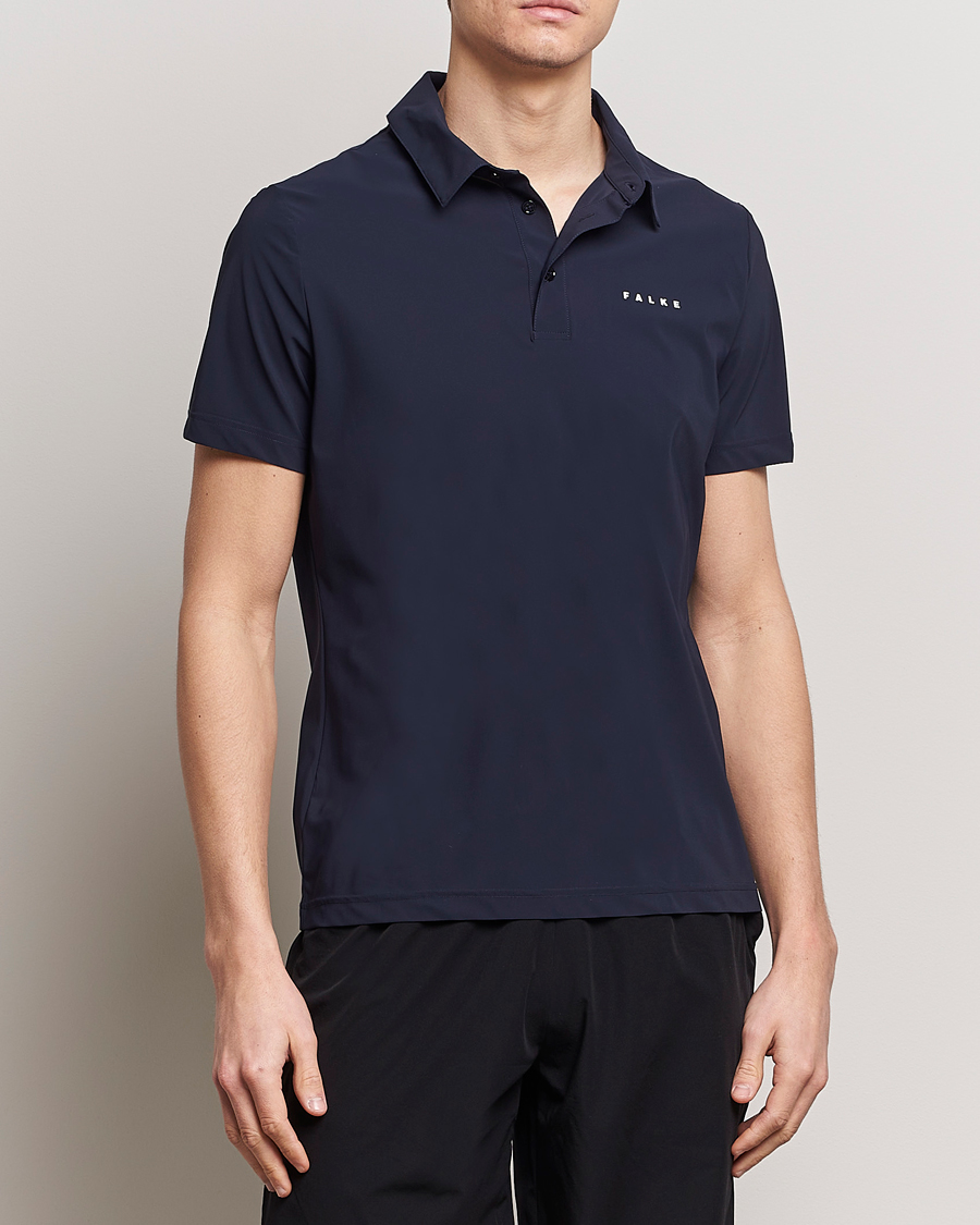 Men | Falke Sport | Falke Sport | Falke Performance Polo Shirt Space Blue