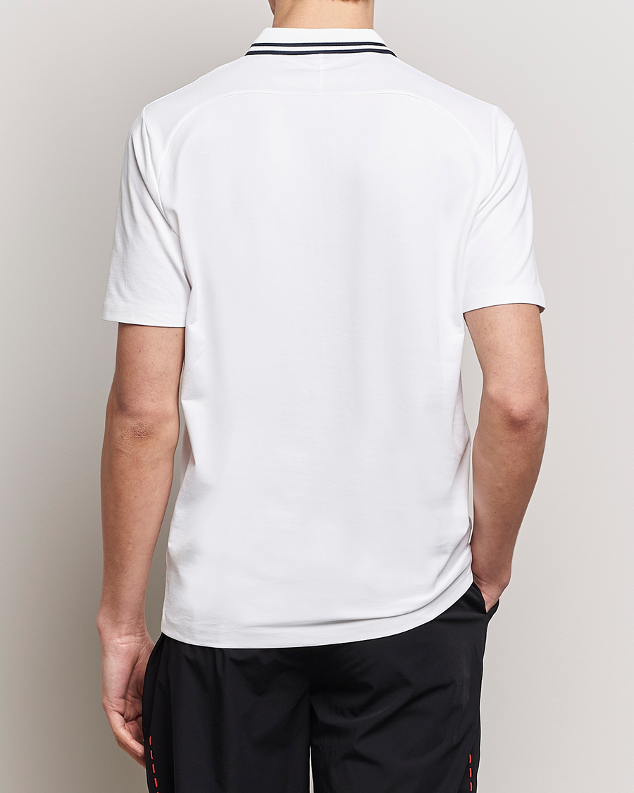 Heren | Polo's | Falke Sport | Falke Zip Polo Shirt White
